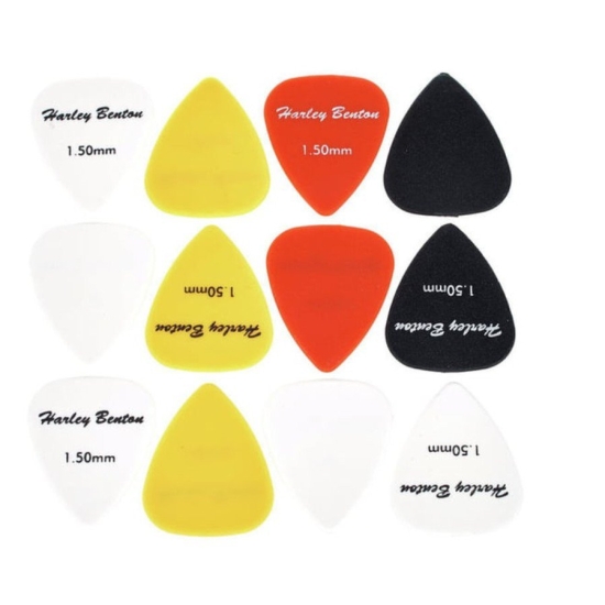 Zestaw kostek gitarowych Harley Benton 1,5 mm 12 sztuk